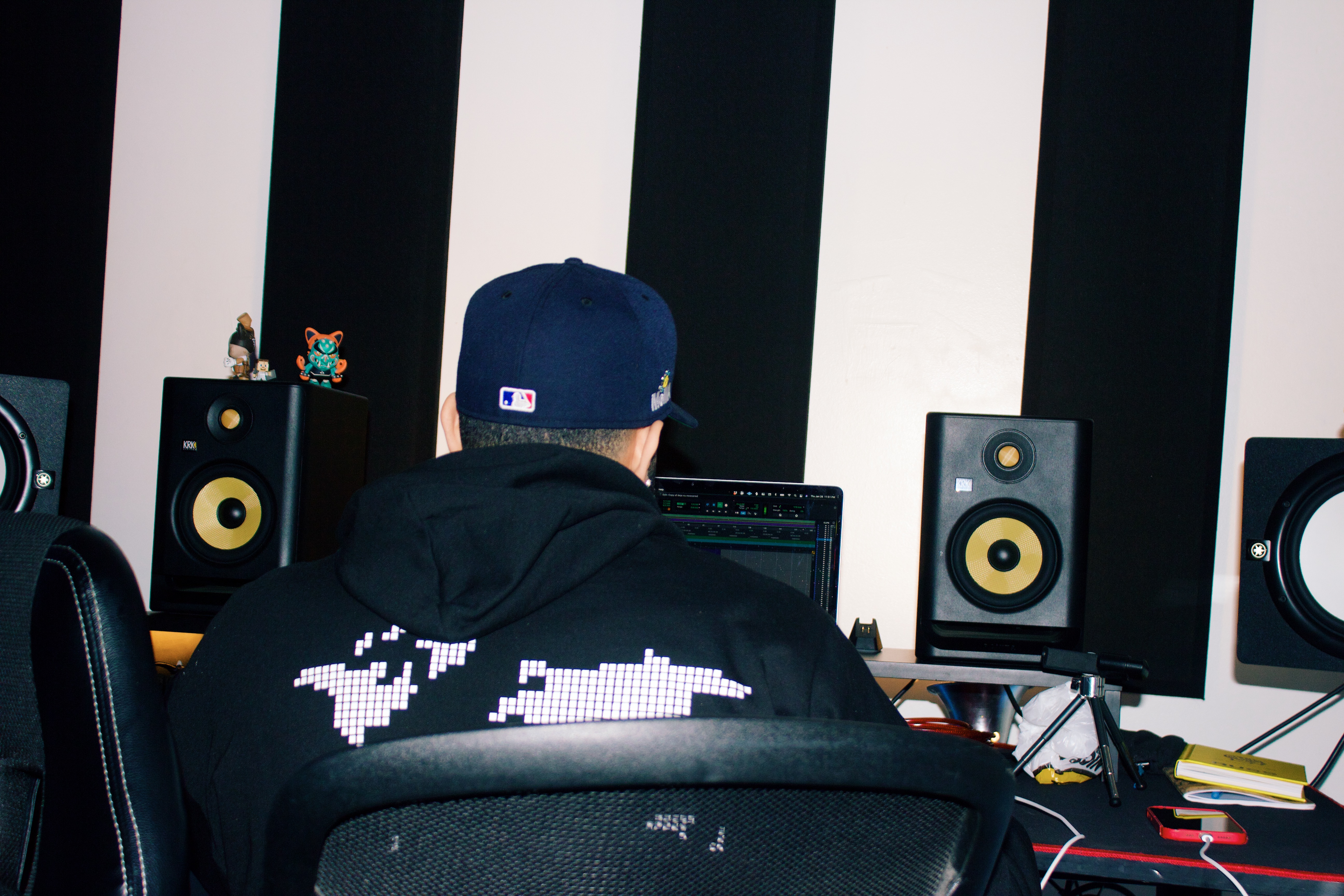 In the studio